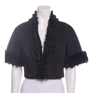 Trina Turk rare black bolero jacket size 2.